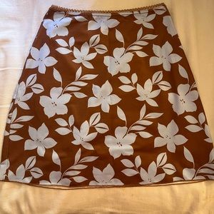 multi-colored floral skirt!